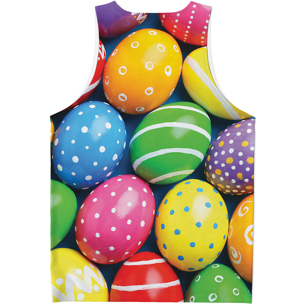 Colorful Easter Eggs Print Men's Tank Top