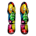 Colorful Easter Eggs Print Muay Thai Shin Guards
