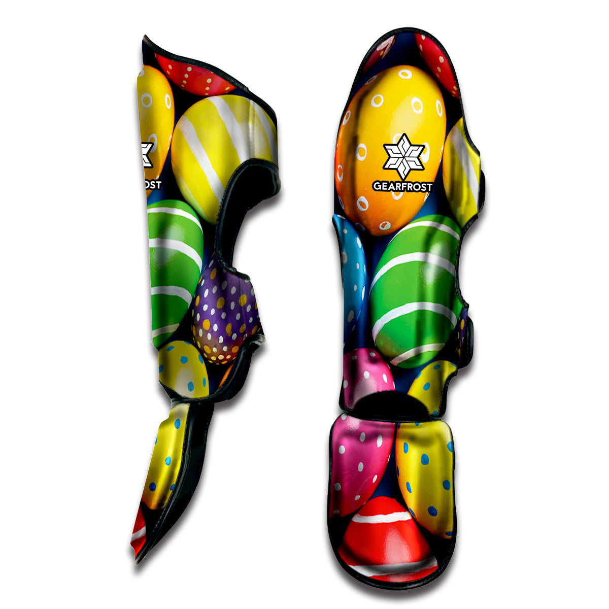 Colorful Easter Eggs Print Muay Thai Shin Guard