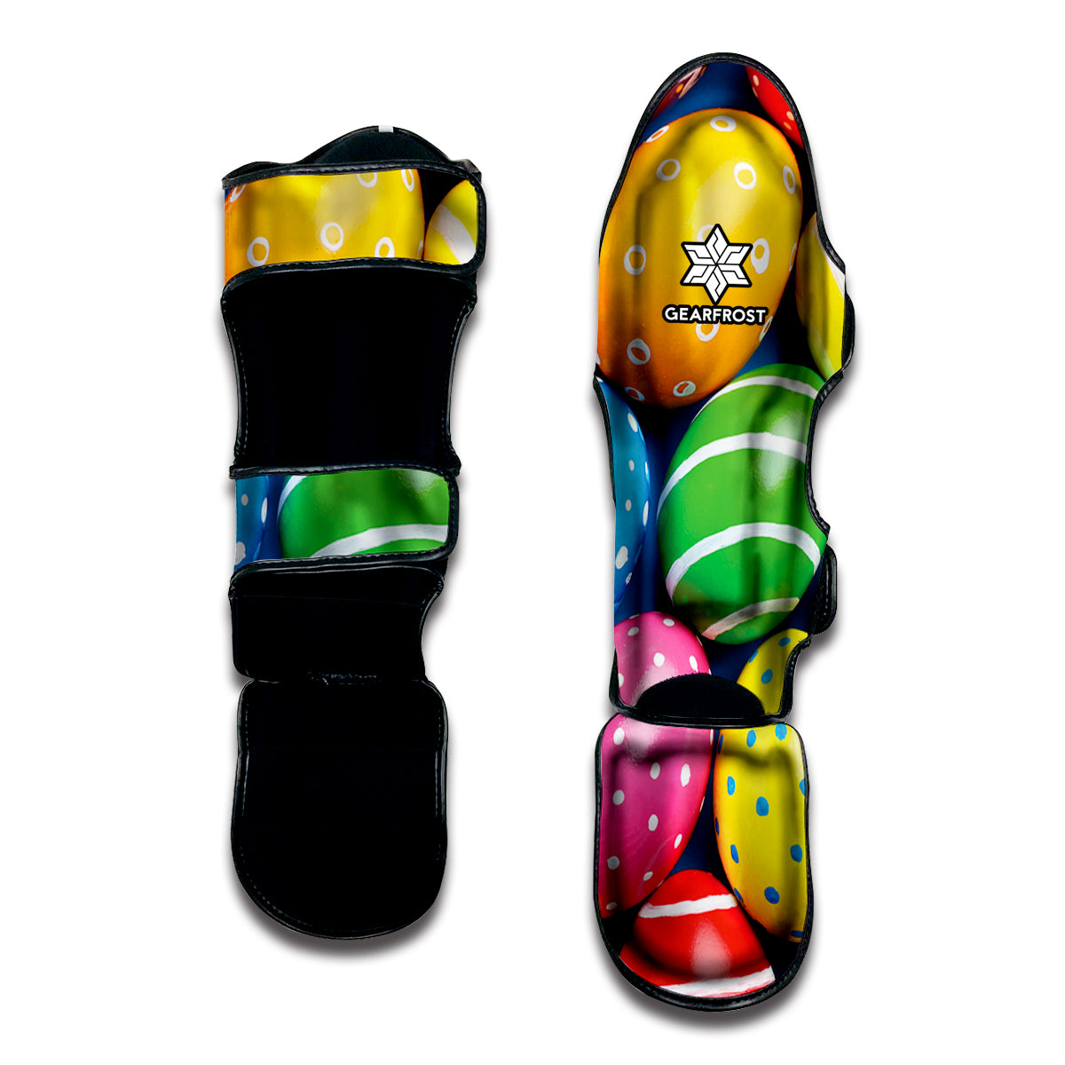 Colorful Easter Eggs Print Muay Thai Shin Guard