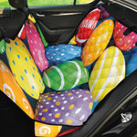 Colorful Easter Eggs Print Pet Car Back Seat Cover