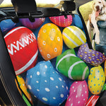 Colorful Easter Eggs Print Pet Car Back Seat Cover