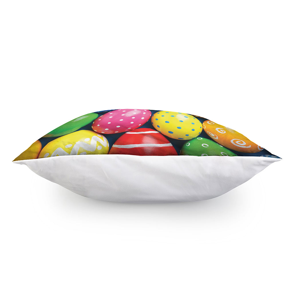 Colorful Easter Eggs Print Pillow Cover