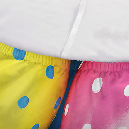 Colorful Easter Eggs Print Sofa Cover