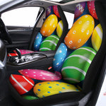 Colorful Easter Eggs Print Universal Fit Car Seat Covers