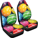 Colorful Easter Eggs Print Universal Fit Car Seat Covers