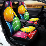 Colorful Easter Eggs Print Universal Fit Car Seat Covers