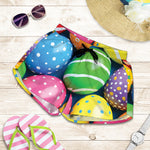 Colorful Easter Eggs Print Women's Shorts