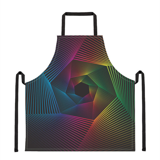 Colorful EDM Geometric Print Apron