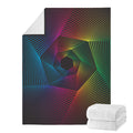 Colorful EDM Geometric Print Blanket