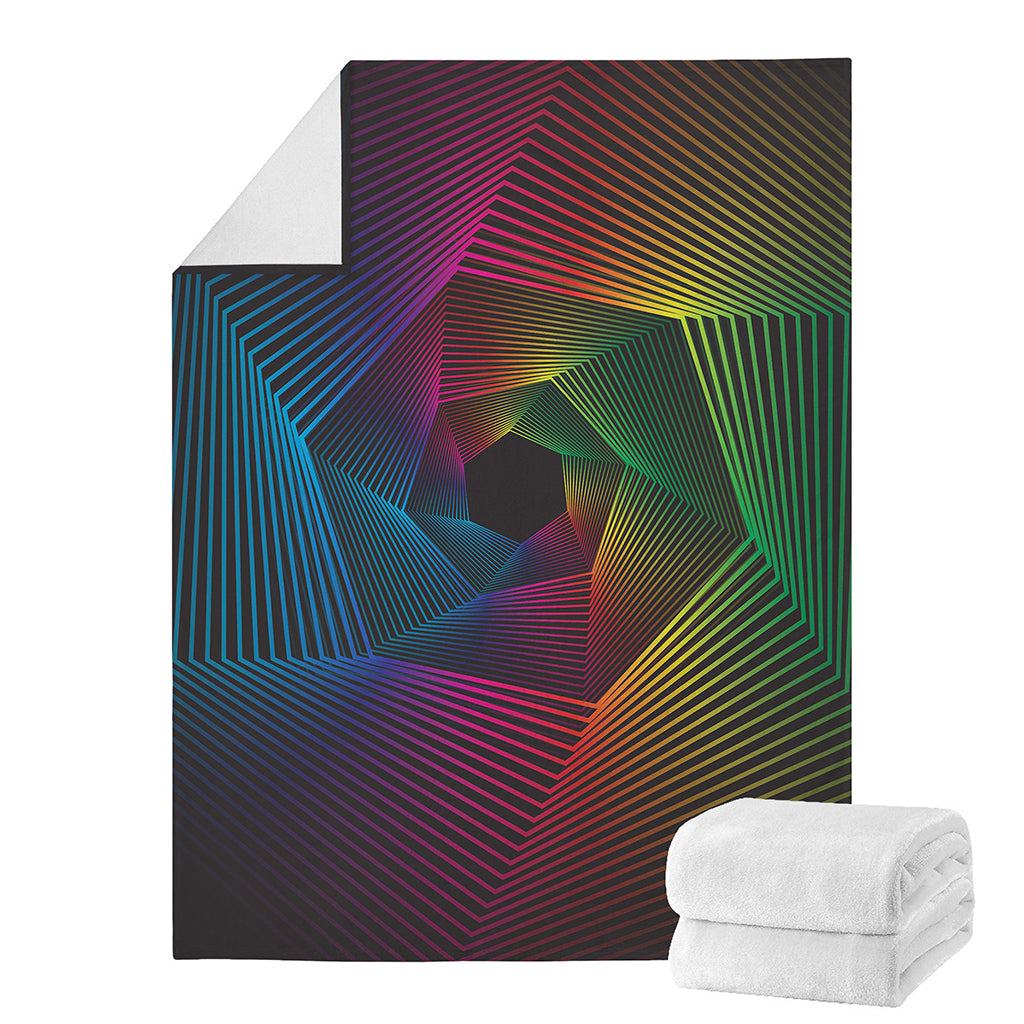 Colorful EDM Geometric Print Blanket