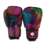 Colorful EDM Geometric Print Boxing Gloves