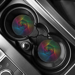 Colorful EDM Geometric Print Car Coasters