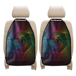Colorful EDM Geometric Print Car Seat Organizers