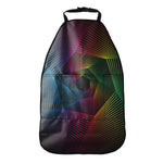 Colorful EDM Geometric Print Car Seat Organizers