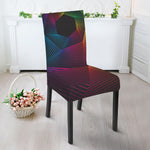 Colorful EDM Geometric Print Dining Chair Slipcover