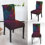 Colorful EDM Geometric Print Dining Chair Slipcover