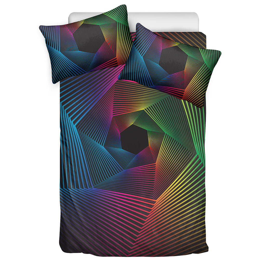 Colorful EDM Geometric Print Duvet Cover Bedding Set
