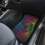 Colorful EDM Geometric Print Front and Back Car Floor Mats