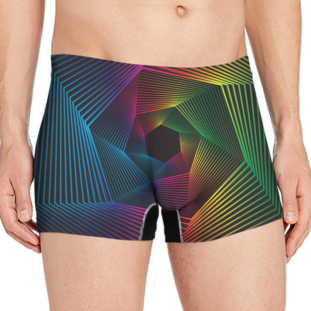 Colorful EDM Geometric Print Men's Boxer Briefs