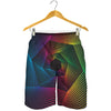 Colorful EDM Geometric Print Men's Shorts