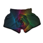 Colorful EDM Geometric Print Muay Thai Boxing Shorts
