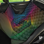 Colorful EDM Geometric Print Pet Car Back Seat Cover