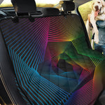 Colorful EDM Geometric Print Pet Car Back Seat Cover