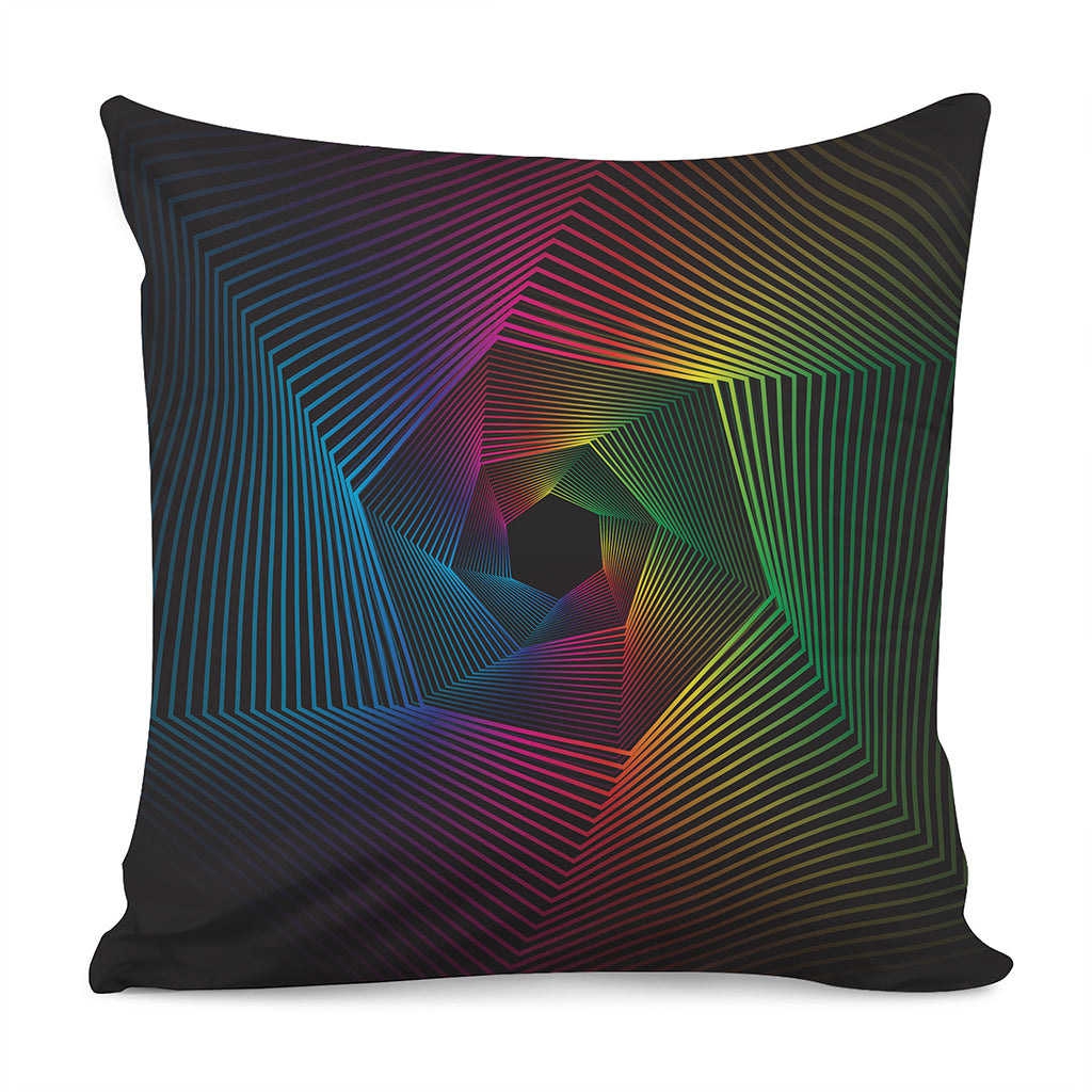 Colorful EDM Geometric Print Pillow Cover