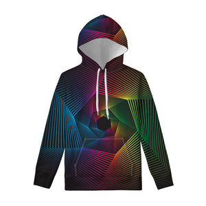 Colorful EDM Geometric Print Pullover Hoodie