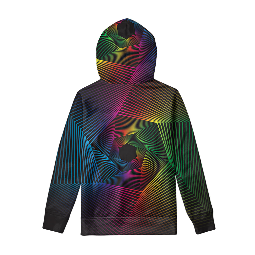 Colorful EDM Geometric Print Pullover Hoodie
