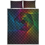 Colorful EDM Geometric Print Quilt Bed Set
