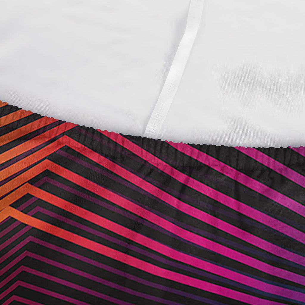 Colorful EDM Geometric Print Sofa Cover