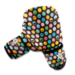 Colorful Emoji Faces Pattern Print Boxing Gloves