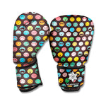 Colorful Emoji Faces Pattern Print Boxing Gloves