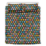 Colorful Emoji Faces Pattern Print Duvet Cover Bedding Set