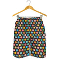 Colorful Emoji Faces Pattern Print Men's Shorts