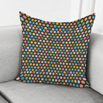 Colorful Emoji Faces Pattern Print Pillow Cover