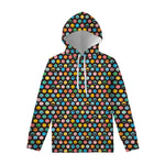 Colorful Emoji Faces Pattern Print Pullover Hoodie