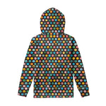 Colorful Emoji Faces Pattern Print Pullover Hoodie