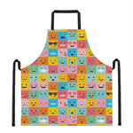 Colorful Emoji Pattern Print Apron