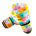 Colorful Emoji Pattern Print Boxing Gloves