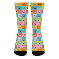 Colorful Emoji Pattern Print Crew Socks