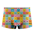 Colorful Emoji Pattern Print Men's Boxer Briefs