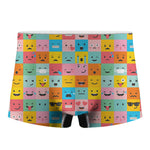 Colorful Emoji Pattern Print Men's Boxer Briefs