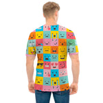 Colorful Emoji Pattern Print Men's T-Shirt