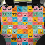 Colorful Emoji Pattern Print Pet Car Back Seat Cover