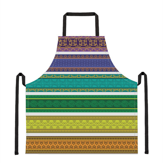 Colorful Ethnic Pattern Print Apron