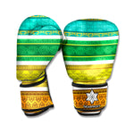 Colorful Ethnic Pattern Print Boxing Gloves