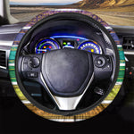 Colorful Ethnic Pattern Print Car Steering Wheel Cover